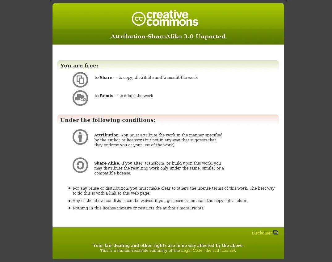 Creative commons attribution 3.0. Лицензии креатив коммонс. лицензия creative commons версия 3.0.