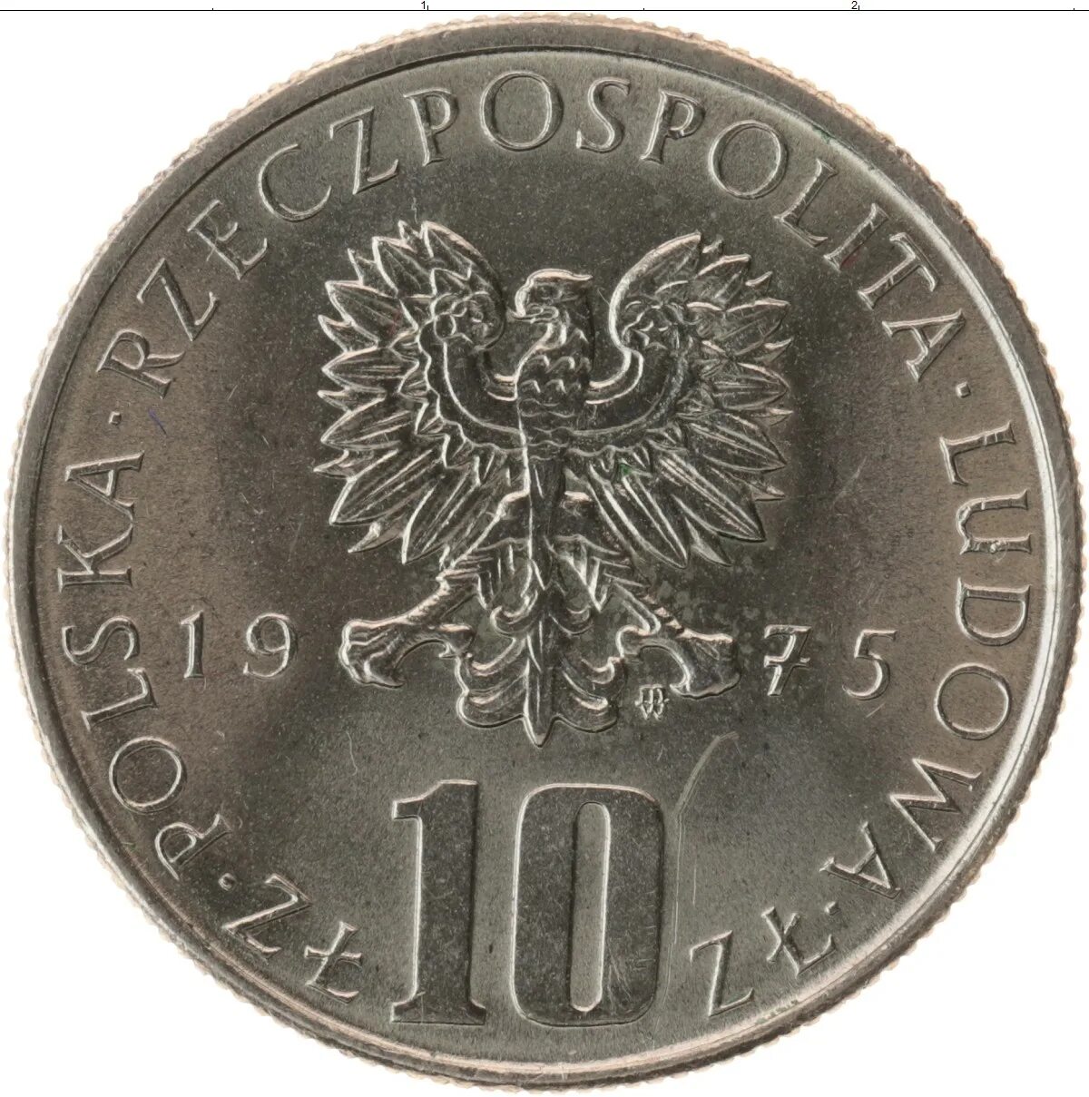 Монета 10 злотых. 2 злотых 1975. 10 злотых фото.