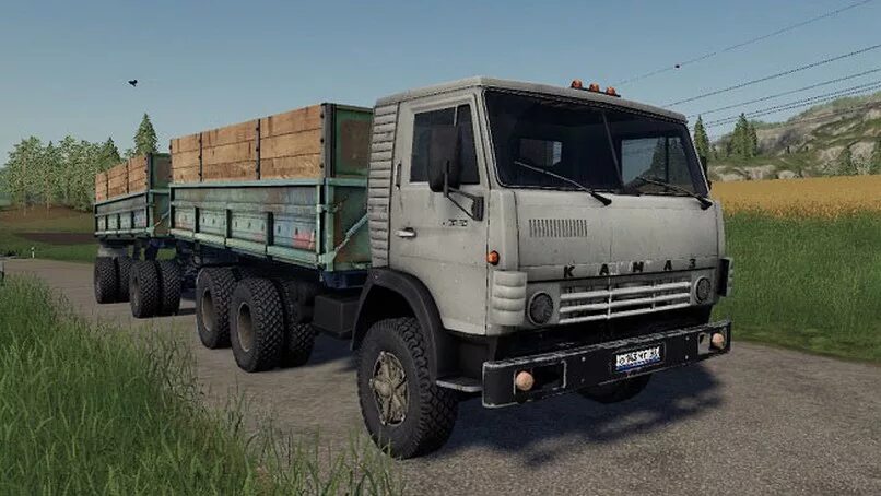 Фс 19 прицепы камаз. Камаз 5320 fs19. камаз 5320 fs17. камаз 5320 фс 19. камаз 5320 с прицепом.