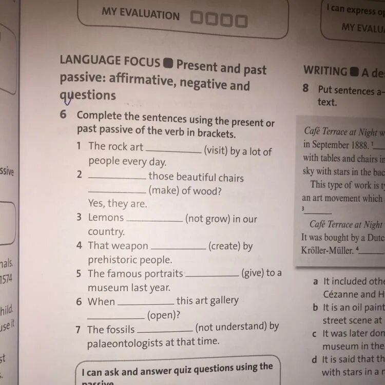 Rewrite the sentences in passive form. Complete the sentences using present. Verbs in the present or past Passive.. Complete the sentences using the verbs in Brackets. Complete the sentences using the Passive.