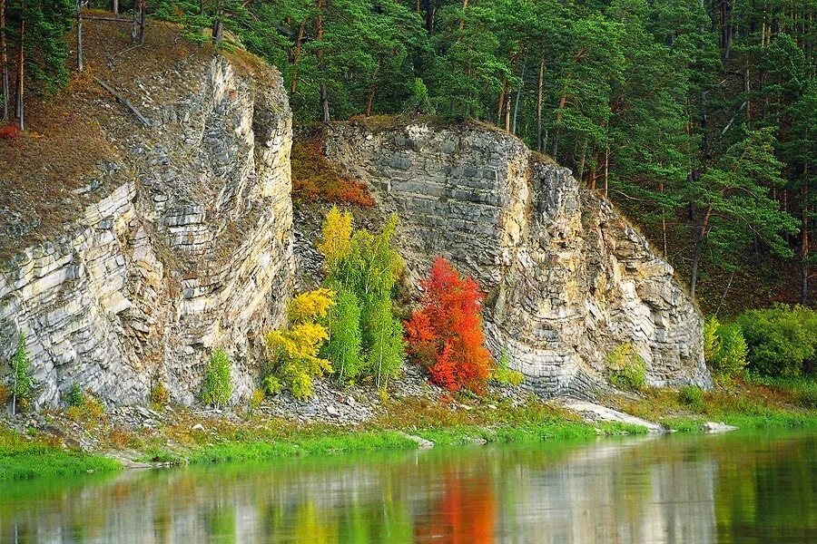 горные породы слагающие русло реки енисей