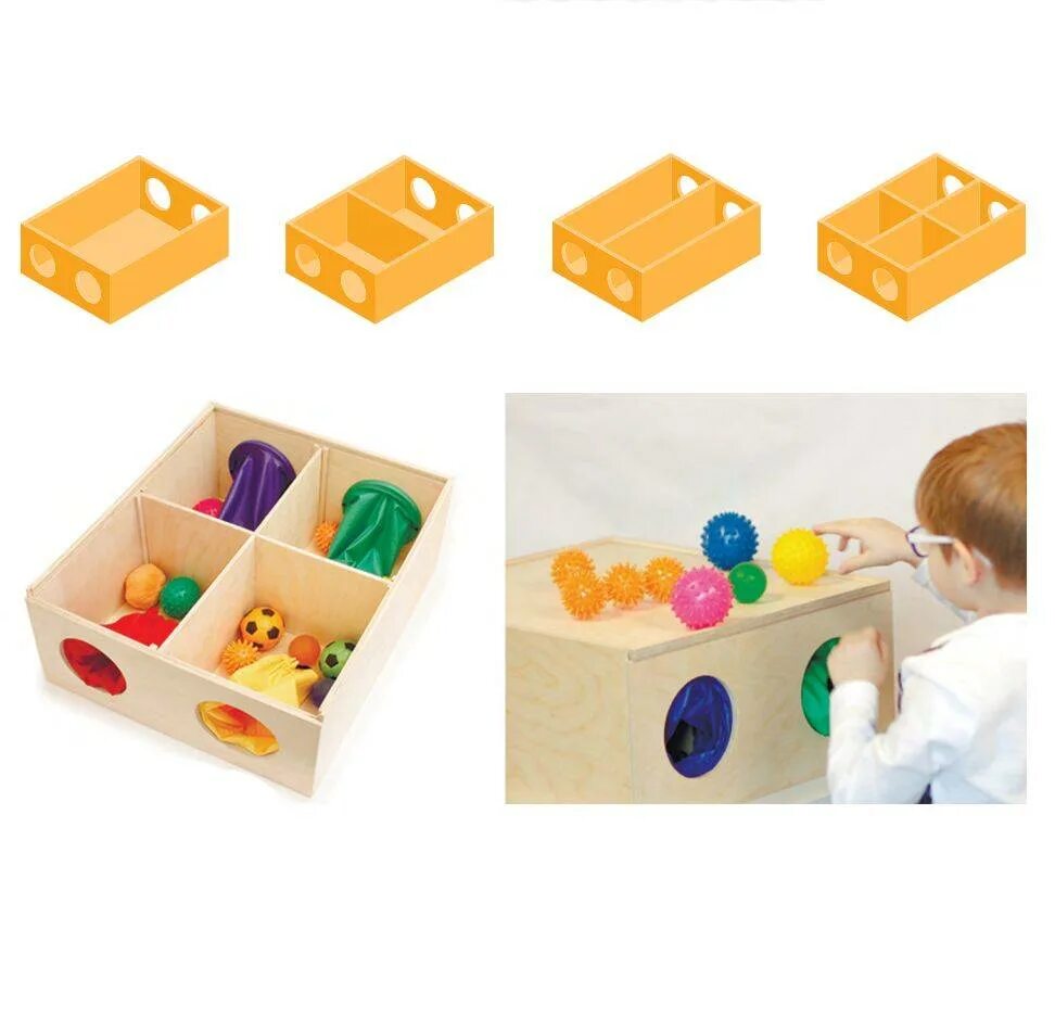 Комплект развивающих игр. Сортер Монтессори "матрешки". Игровой набор «сенсорный ящик». Сенсорные игрушки для детей. Сенсорный ящик для детей.