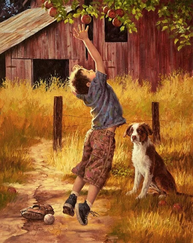 Мальчик играющий с собакой. Джим Дэйли детство картина. Американский художник Джим Дейли.. Джим Дэйли Jim Daly американский художник. Джим Дейли художник картины мальчик.