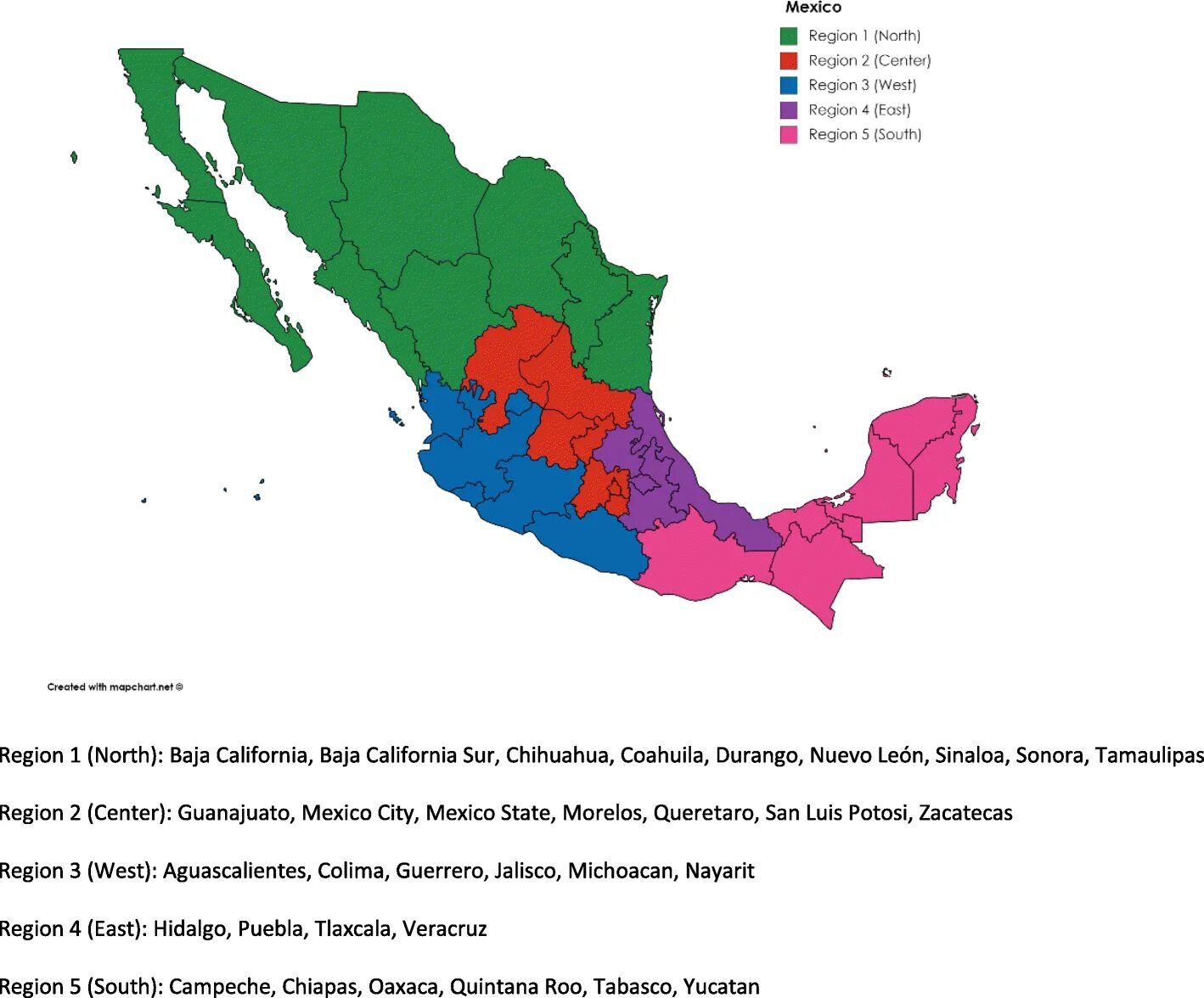 Mx region. Регионы Мексики. Мехико регион. Регионы Мексики на карте. Мексика по регионам.