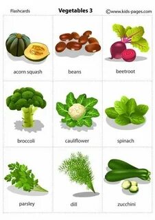 Vegetables flashcards
