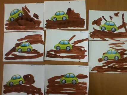 Рисование машина 1 младшая группа