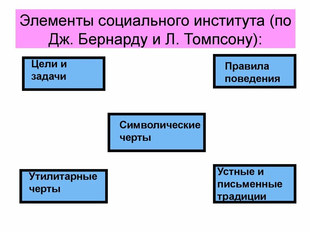 Основная цель социального института