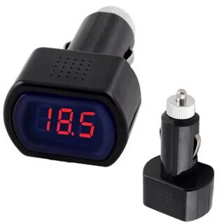 Вольтметр автомобильный цифровой 12v в прикуриватель