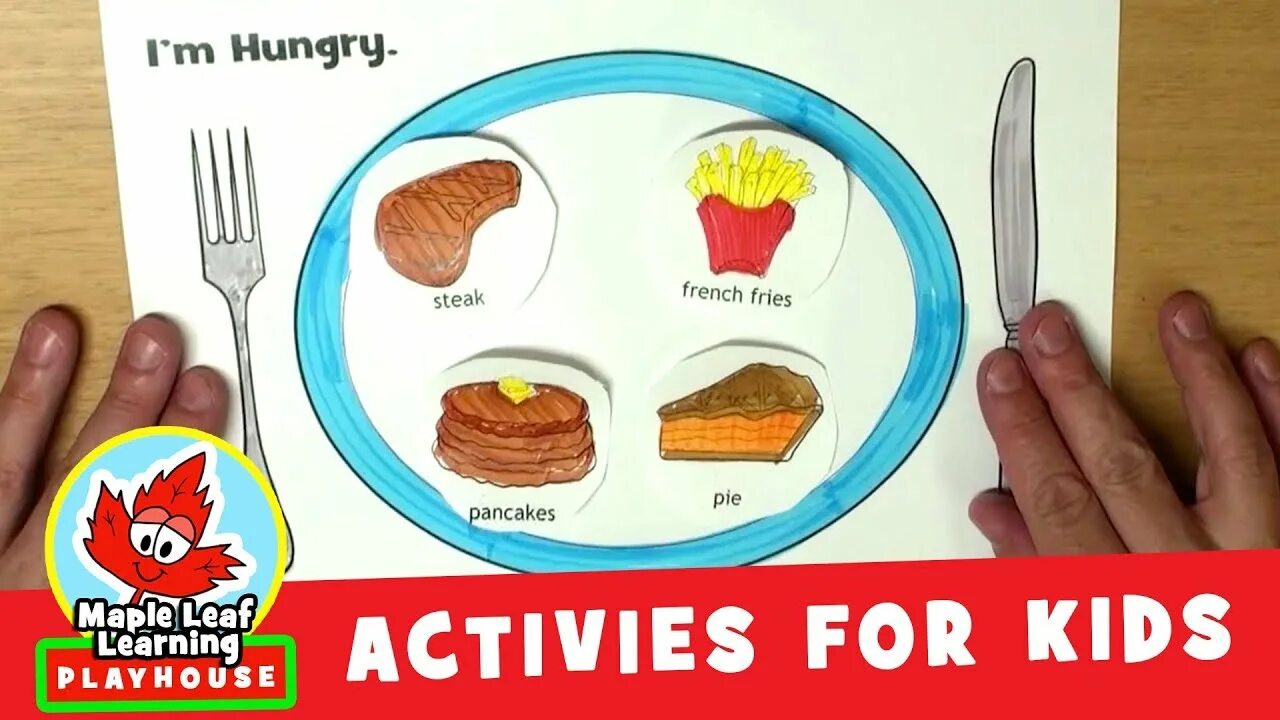 I get hungry lets go and. Food craft for kids. hungry for kids. activities for kids maple leaf learning. maple leaf learning crafts.
