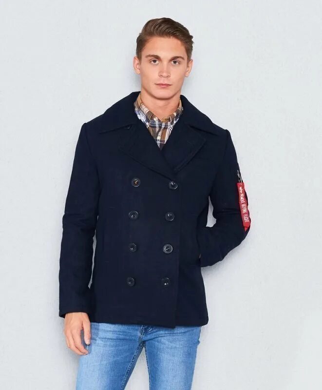 Бушлат размеры. Alpha industries Peacoat. Куртка Captain Pea Coat Alpha industries Navy. Бушлат морской Navy Pea Coat Alpha industries. Пальто бушлат Navy Pea Coat Alpha industries.