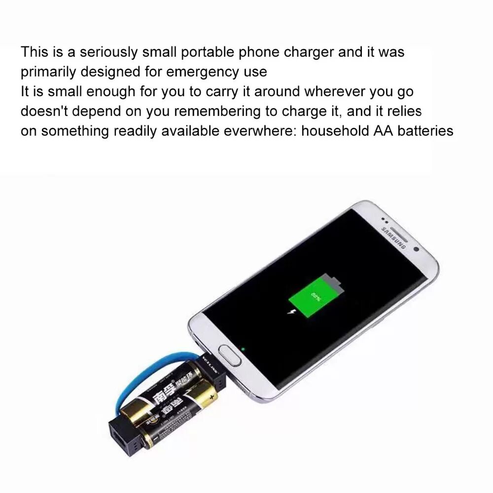 Купить аккумулятор для зарядки телефона. Emergency USB Battery Charger 2aa. Аварийный Mini Power Bank для смартфона с микро USB зарядкой. Батарейка с зарядкой от микро юсб. AA Battery Emergency USB Charger.