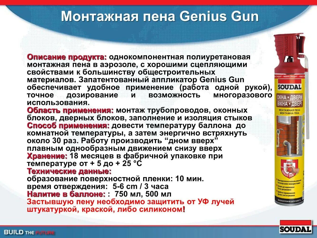 Пена монтажная описание