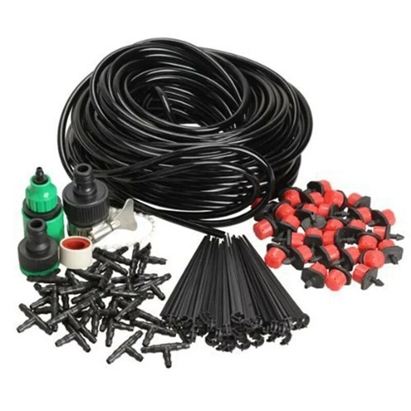 Micro Drip Irrigation Kit. Перистальтический капельный полив. Комплектующие системы капельного орошения (28.29.22.120-00004). Трубка для капельного полива растений/120шт/06-090/ТЭ. Купить набор капельного