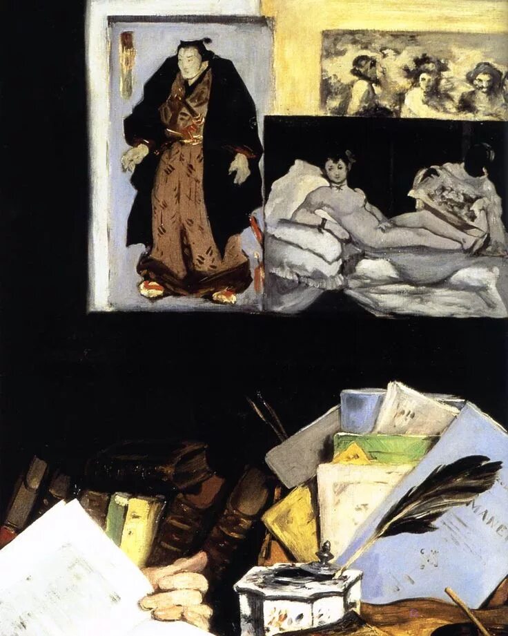 Художник поль друг золя 6 букв. Мане портрет золя.