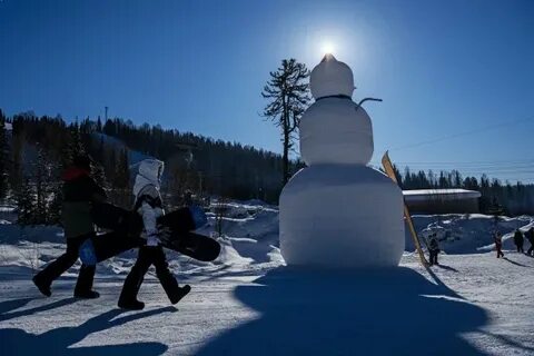 Шерегеш снеговик