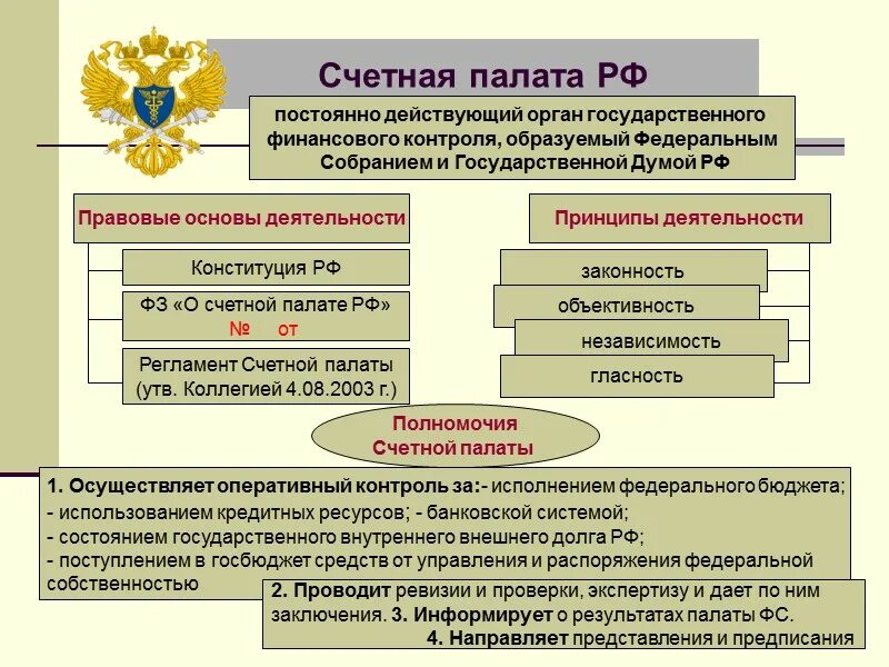 К правоохранительным органам государственной власти относятся. Правовые основы деятельности Счетной палаты РФ. Органы государственного финансового контроля в РФ. Структура государственного финансового контроля. Правовая основа деятельности Счетной палаты.