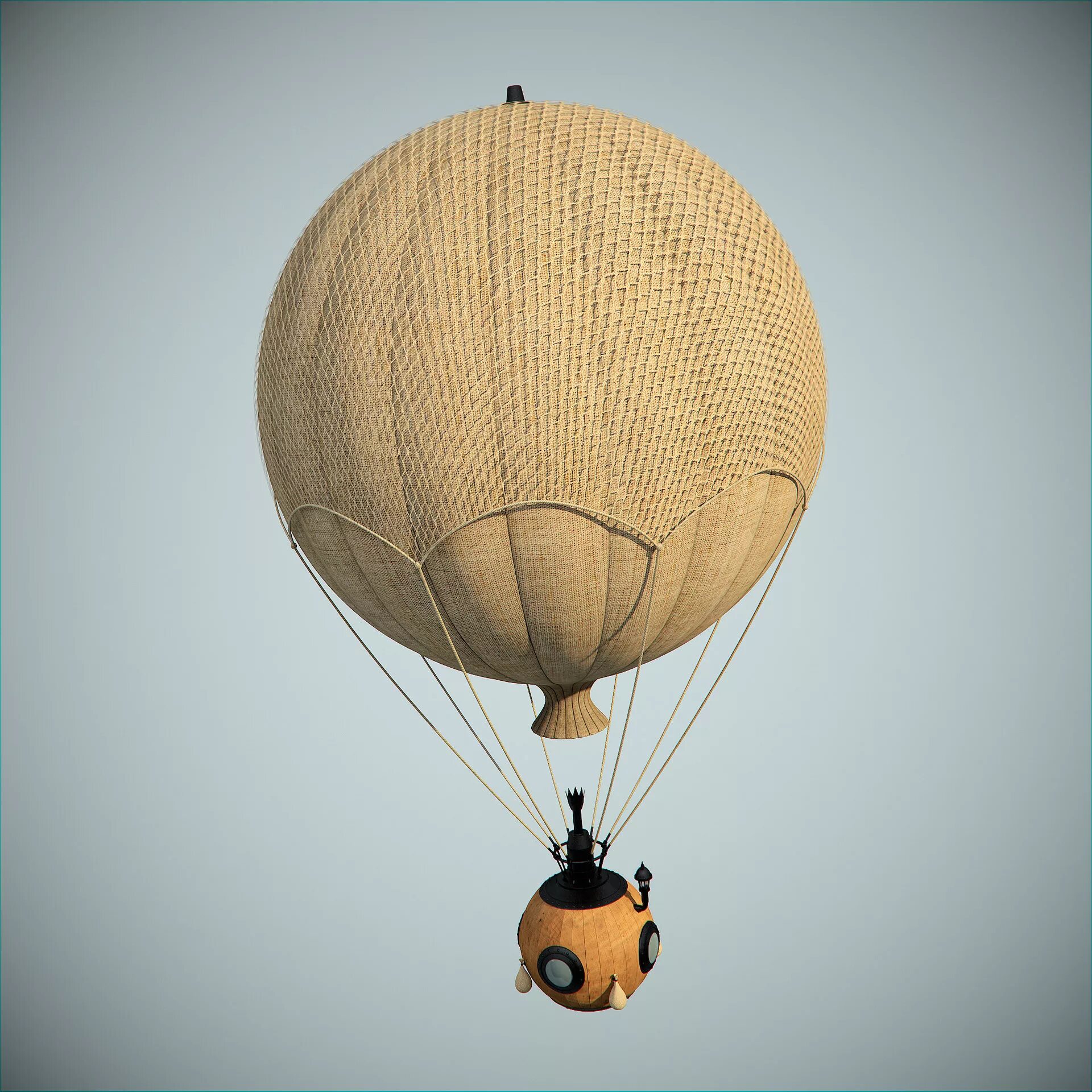 Воздушный шар монгольфьер стимпанк. Air Balloon 3d модель. Воздушный шар дирижабль. Дирижабль форма шара. Спасательный шар