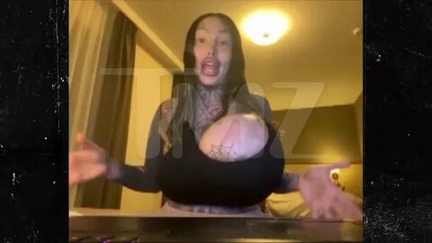 The Instagram model who had one of her 38J breast implants pop is having he...