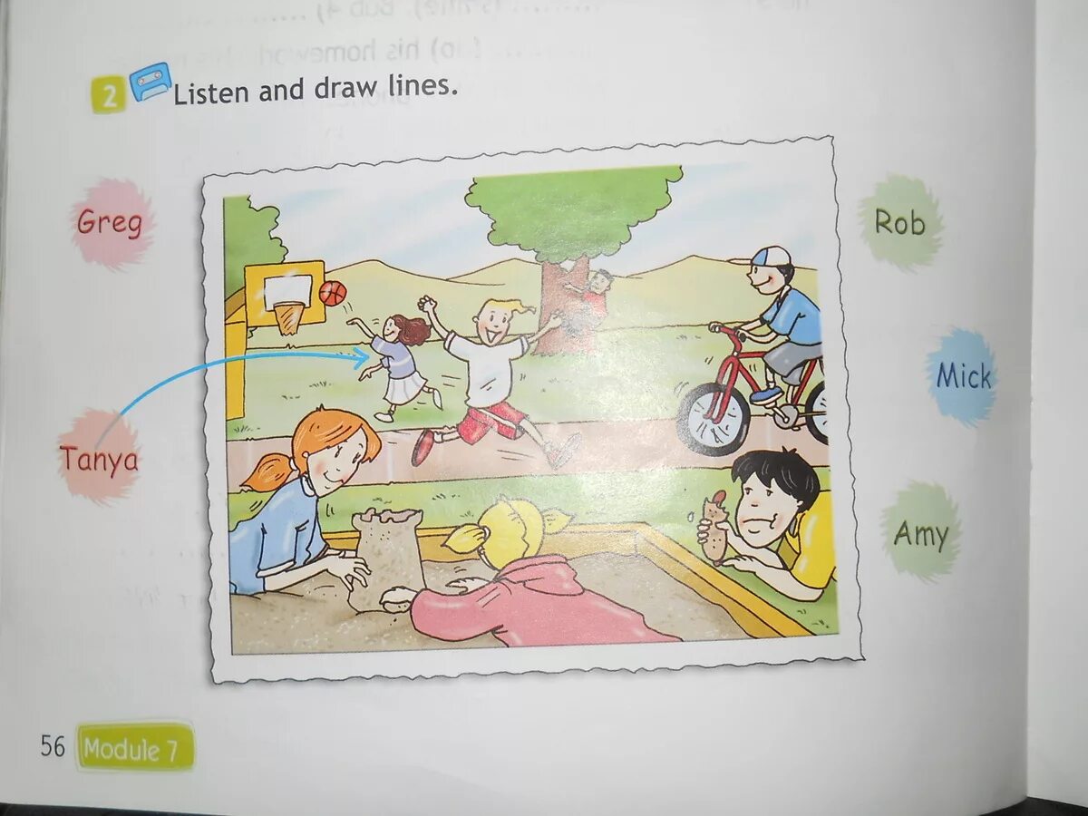 Read and draw pictures. In the Park 3 класс Spotlight. Listen and draw lines 3 класс. Парк 3 класс английский язык. Английский язык 3 класс English in the Park.