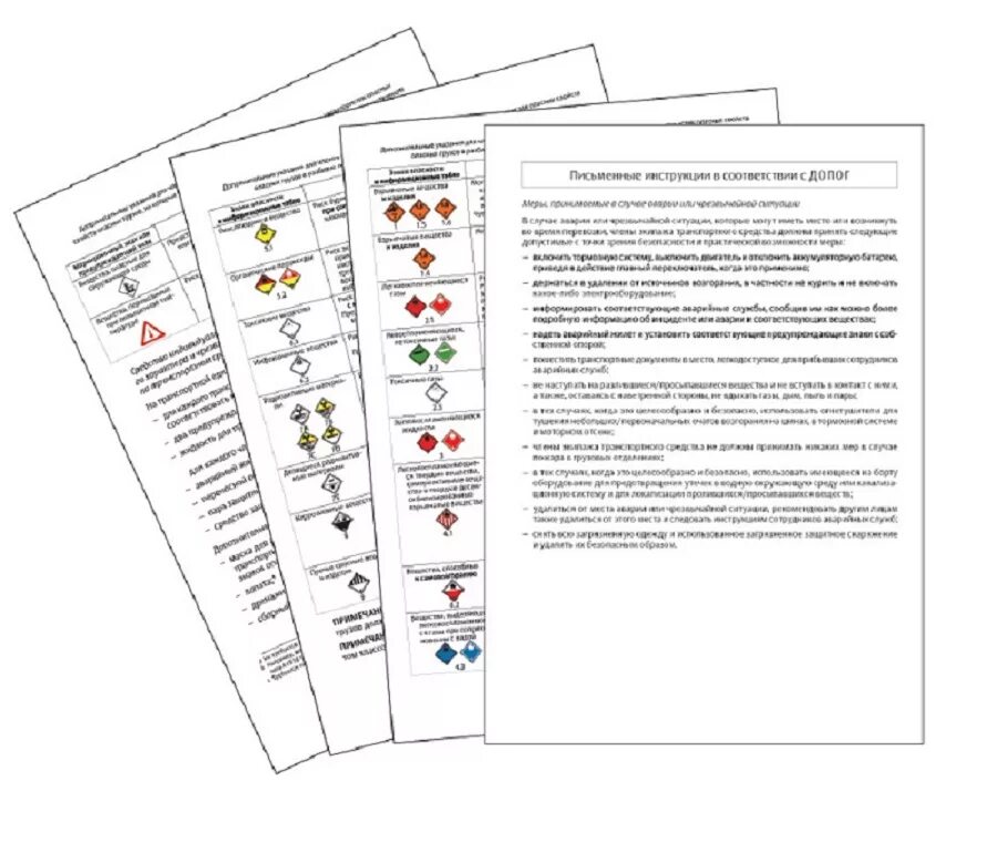 Инструкция на набор техник. Письменная инструкция по ДОПОГ. Письменные инструкции. Письменная инструкция для перевозки опасных грузов. Письменные инструкции в соответствии с ДОПОГ.