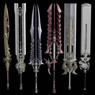 Final Fantasy Weapons, Fantasy Blade, Fantasy Sword, Final Fantasy Art, Gre...