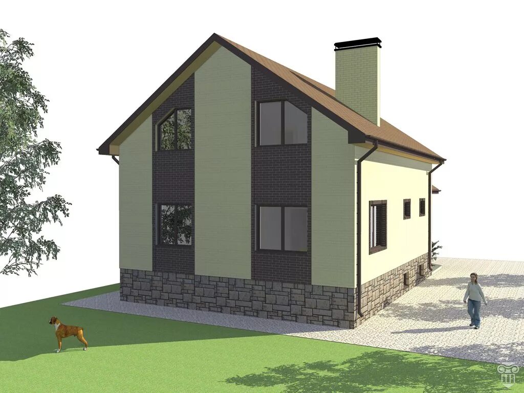 Projekt domu LK&89, parterowy z poddaszem użytkowym, 121,55 m² - polskiedomki.pl