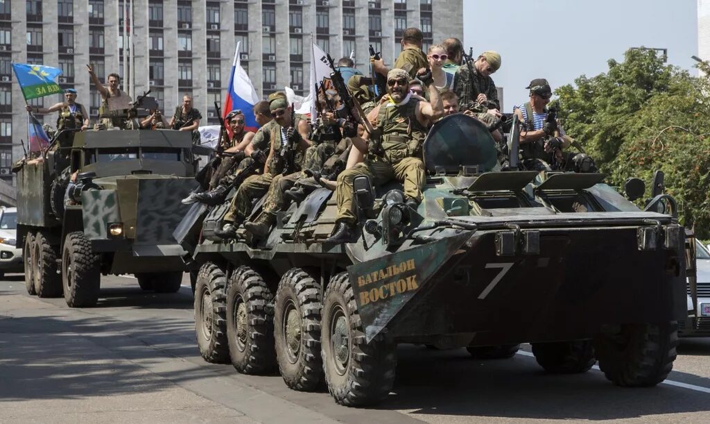 БТР 60 на Донбассе. БТР 80 ополченцев Донбасса. 18 августа 2014