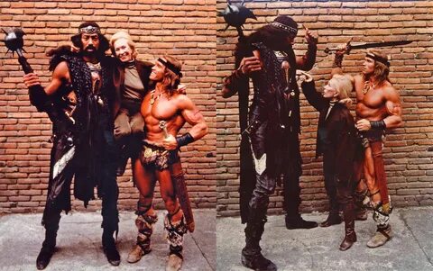 Wilt Chamberlain Anne M. Strick and Arnold Schwarzenegger during the.