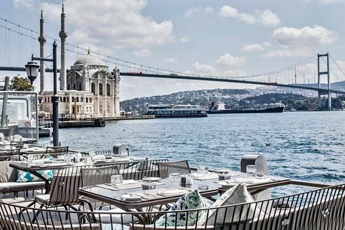 Стамбул русскоговорящий. Ресторан Feriye Стамбул. Набережная Ортакей Стамбул. Стамбул. Кафе на набережной Босфора. Набережная Бешикташ в Стамбуле.