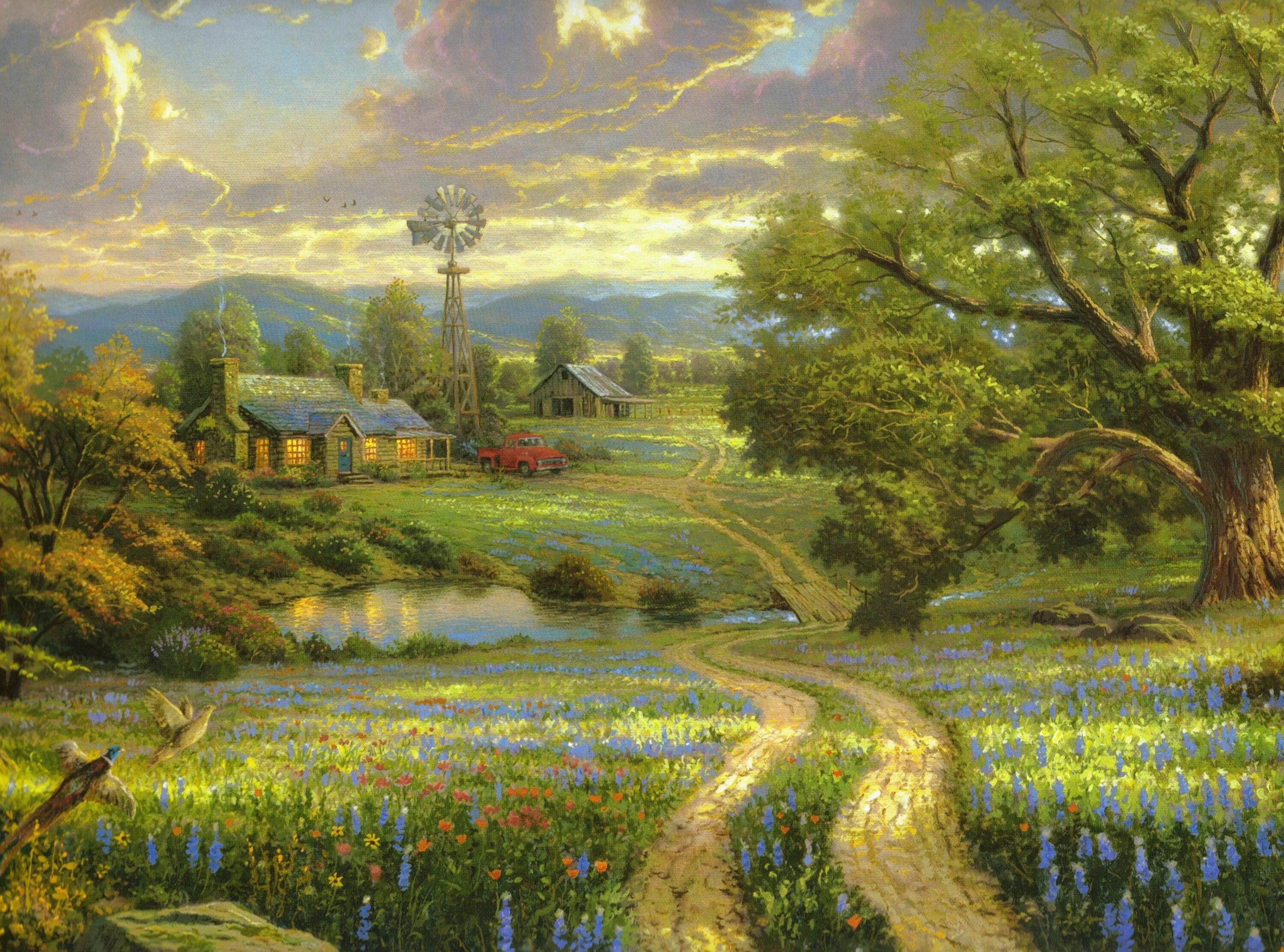 Painted landscape