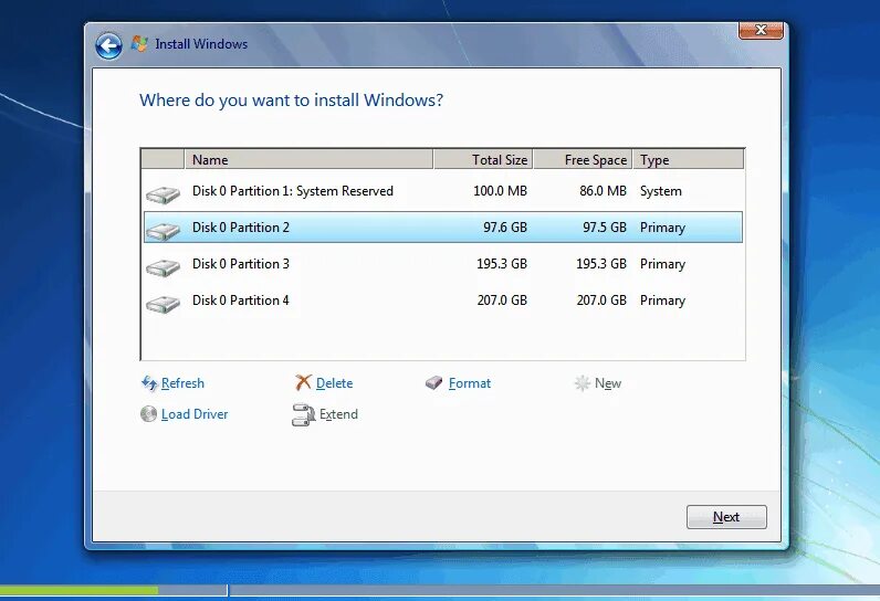 Please install an operating system
