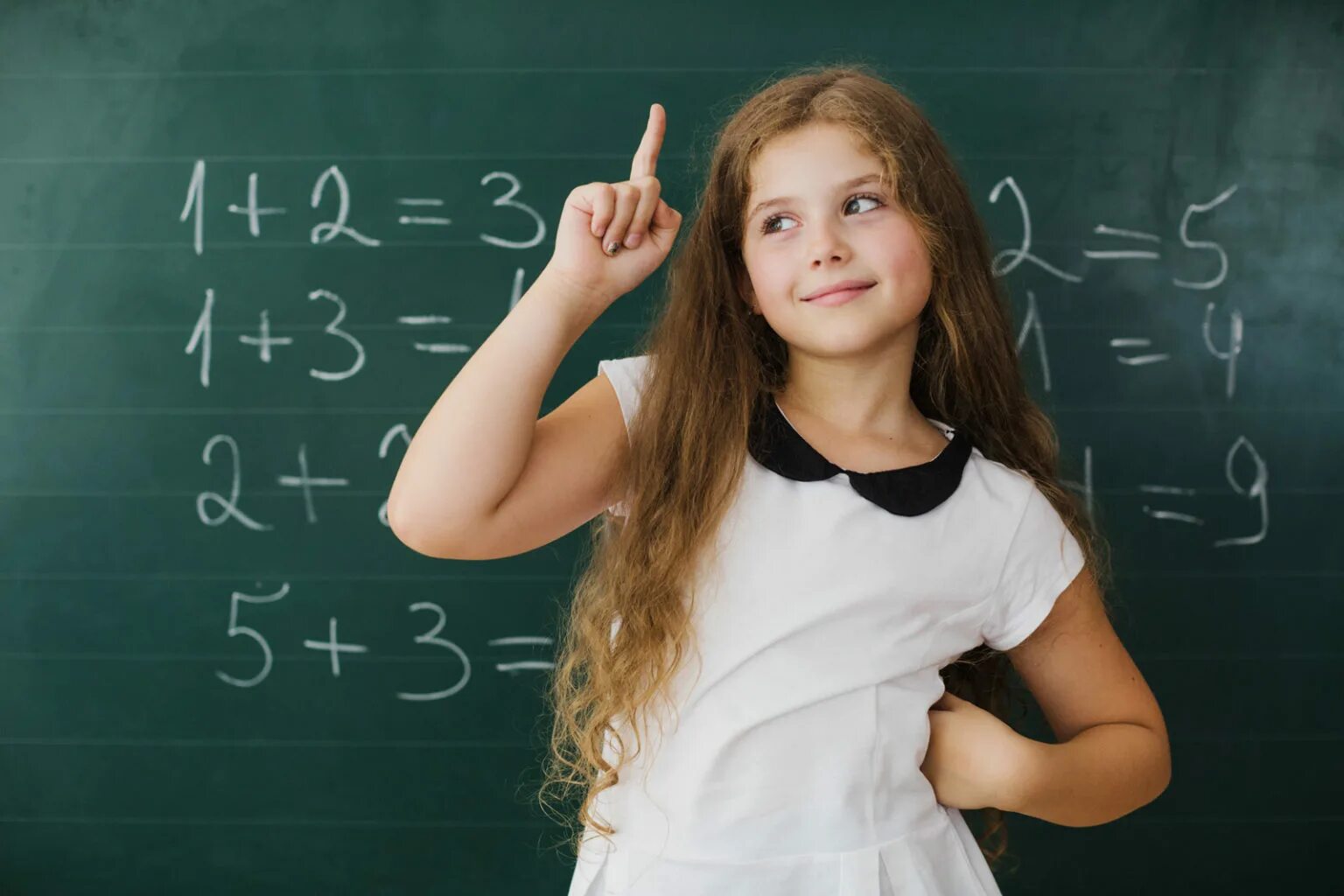 Модели решают. Девочка. Математика для детей. Дети на математике. Девочка доска.