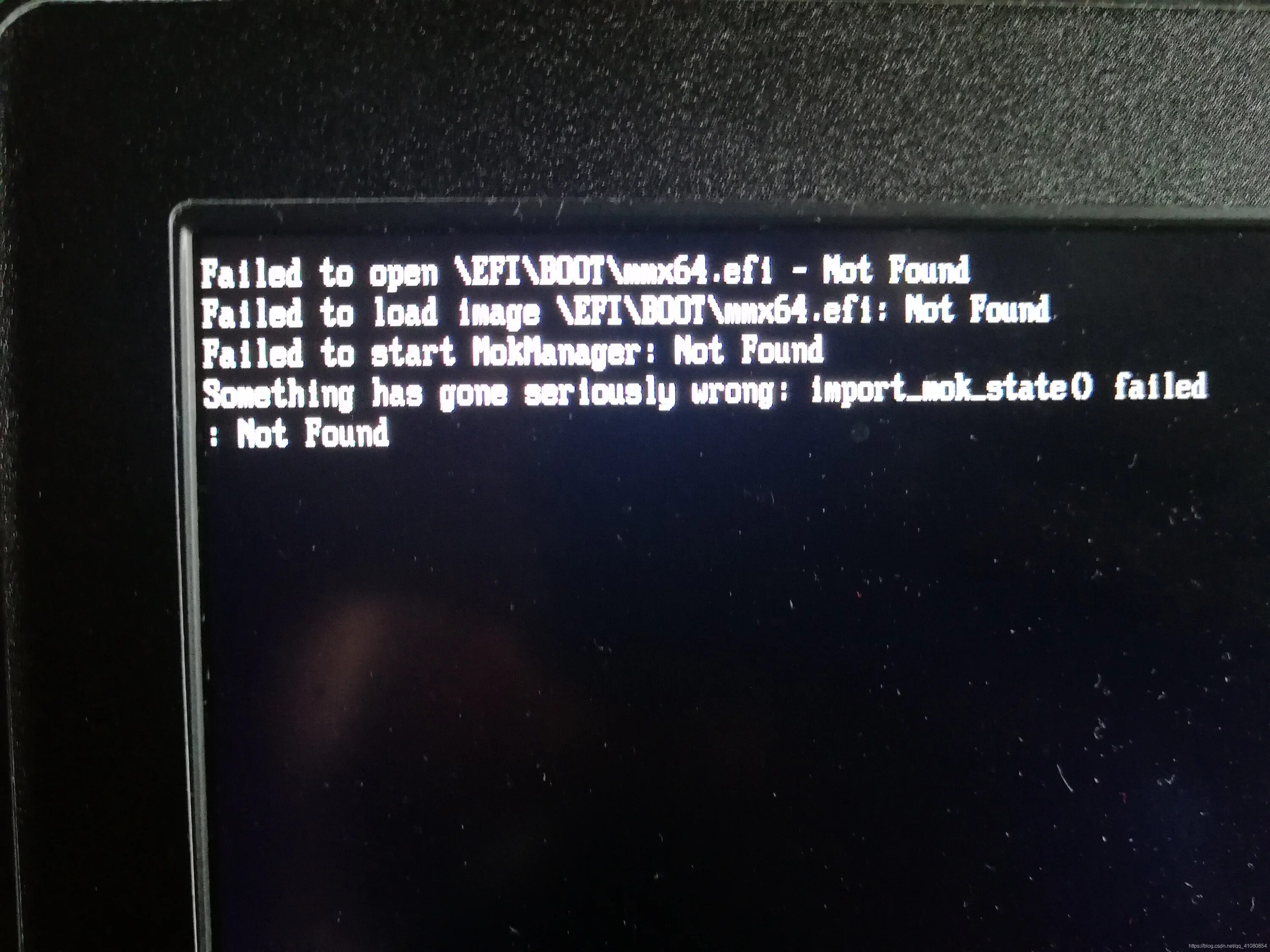 Failed to find com. EFI Boot. Failed to open. /Boot/EFI/EFI/ASTRALINUXSE/grubx64.EFI. Efibootmgr.