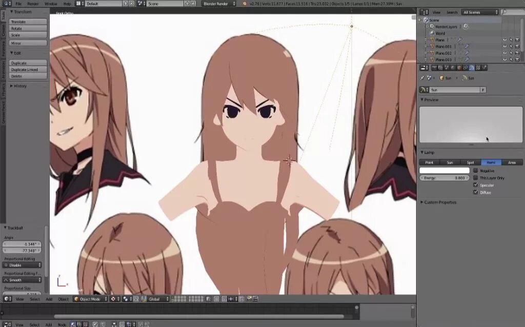 Blender create character