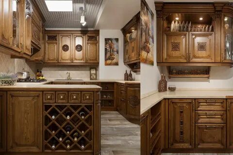 Красивые кухни из дерева