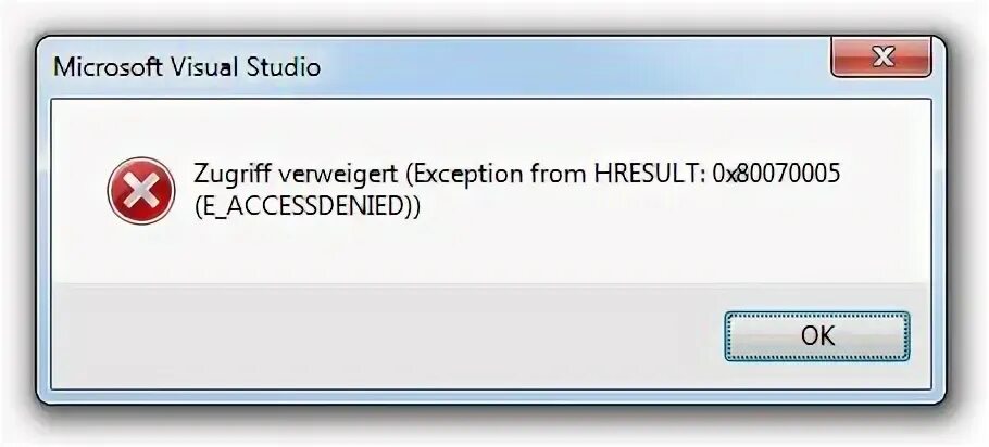 Исключение из hresult