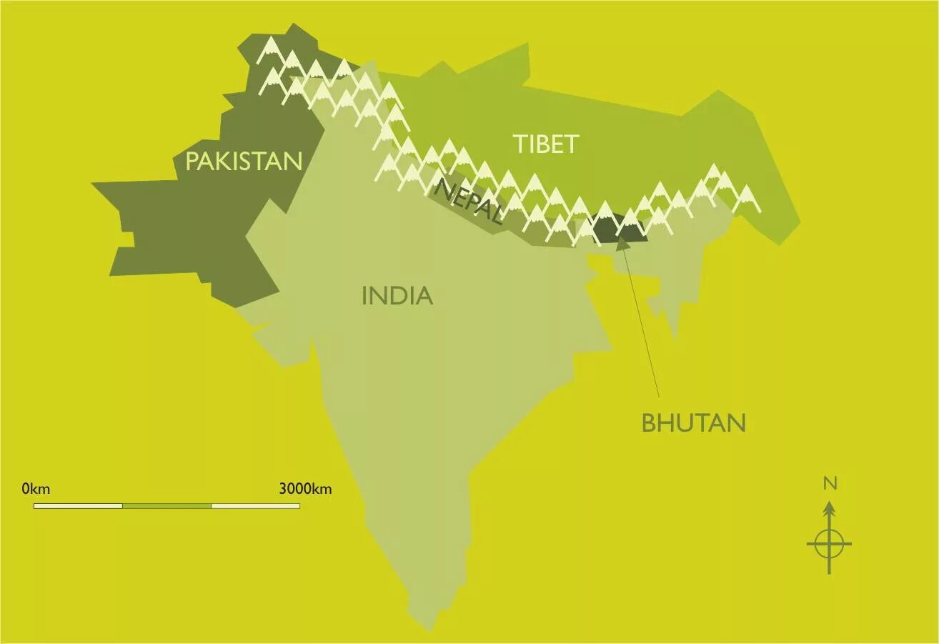 Пакистан бутан. Горы Гималаи и Индия на карте. Гималаи на карте Индии. Гималайские горы на карте Индии.