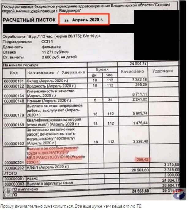 Зачем не дали выплаты фельдшерам