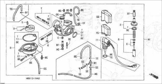 Honda Dio 27 карбюратор шланги. Схема карбюратора Honda Dio 35. Карбюратор Honda Dio 27 схема. Схема подключения карбюратора Хонда дио. Dio 27 карбюраторы