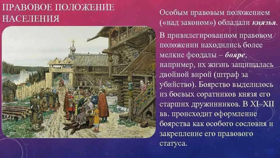 Какое место считалось у жителей древней руси. Правовое положение феодалов. Правовое положение Смердов в древней Руси. Правовое положение князя в древней Руси.