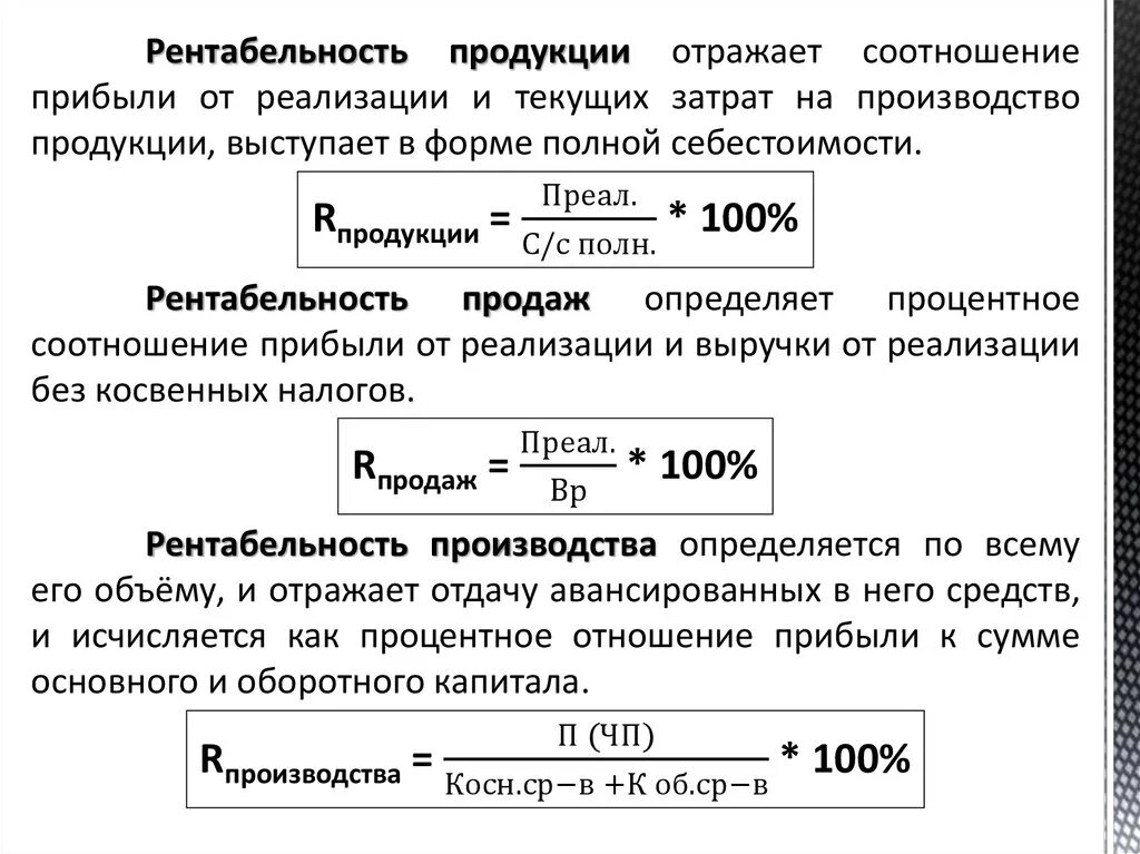 Рентабельности товарной продукции