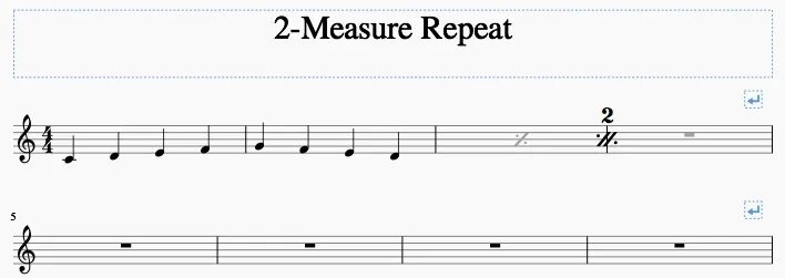 One repeat. Left repeat note.