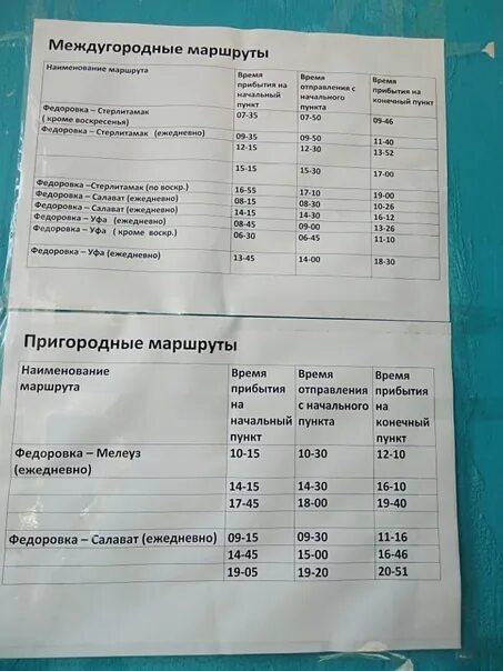 Автобус мелеуз федоровка