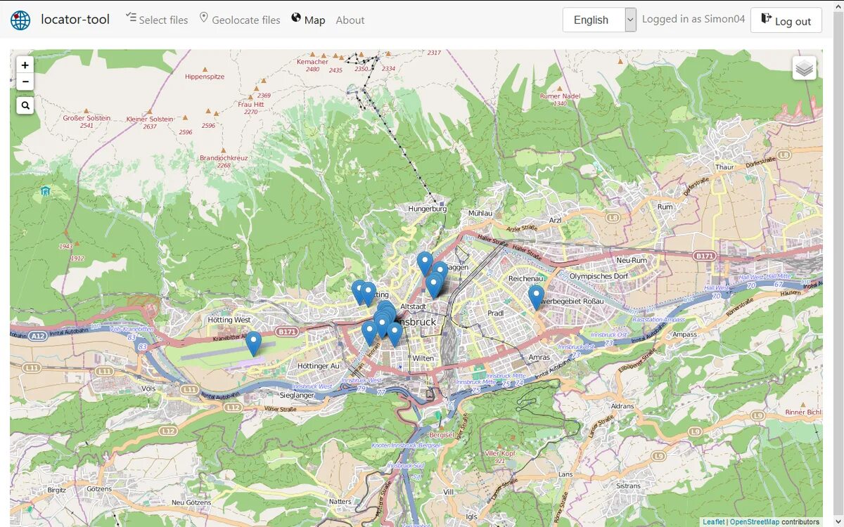 Map tool. Location Tool. GEOTOOLS Map.