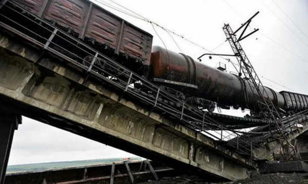 Подрыв жд моста