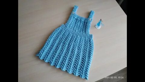 Вязаные детские сарафаны