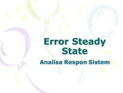 Error state
