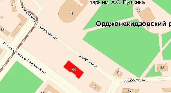 Театр юного зрителя на карте. ТЮЗ на карте. Запорожье улица 40 лет Советской Украины.