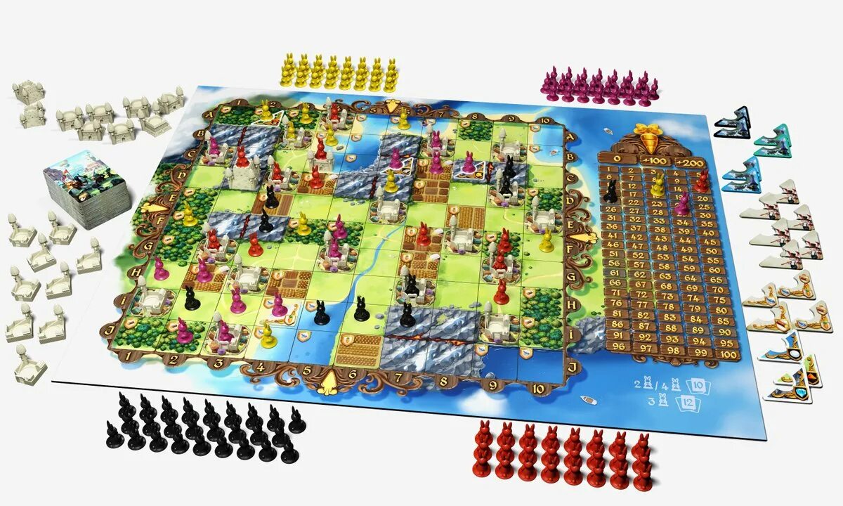 Купить игру kingdom. Королевство кроликов настолка. Игра королевство кроликов. Bunny Kingdom настольная игра. Настолка про кроликов.