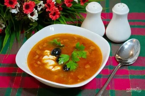 Простая солянка с мясом рецепт